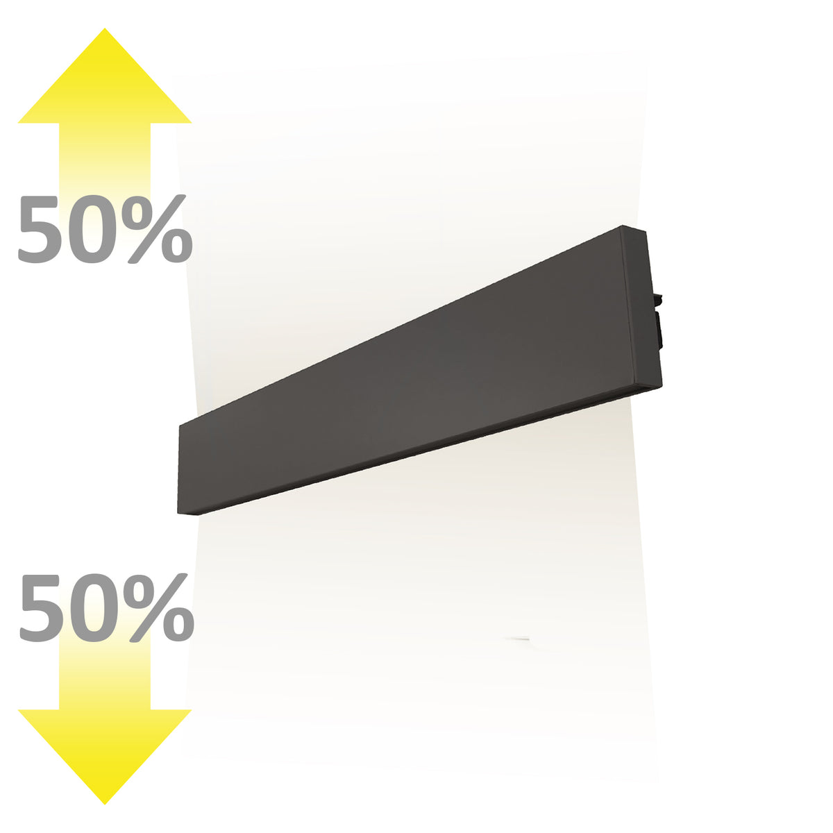Wandlamp | lineair up&down 600 | IP40 | 25W | warm wit | 610mm