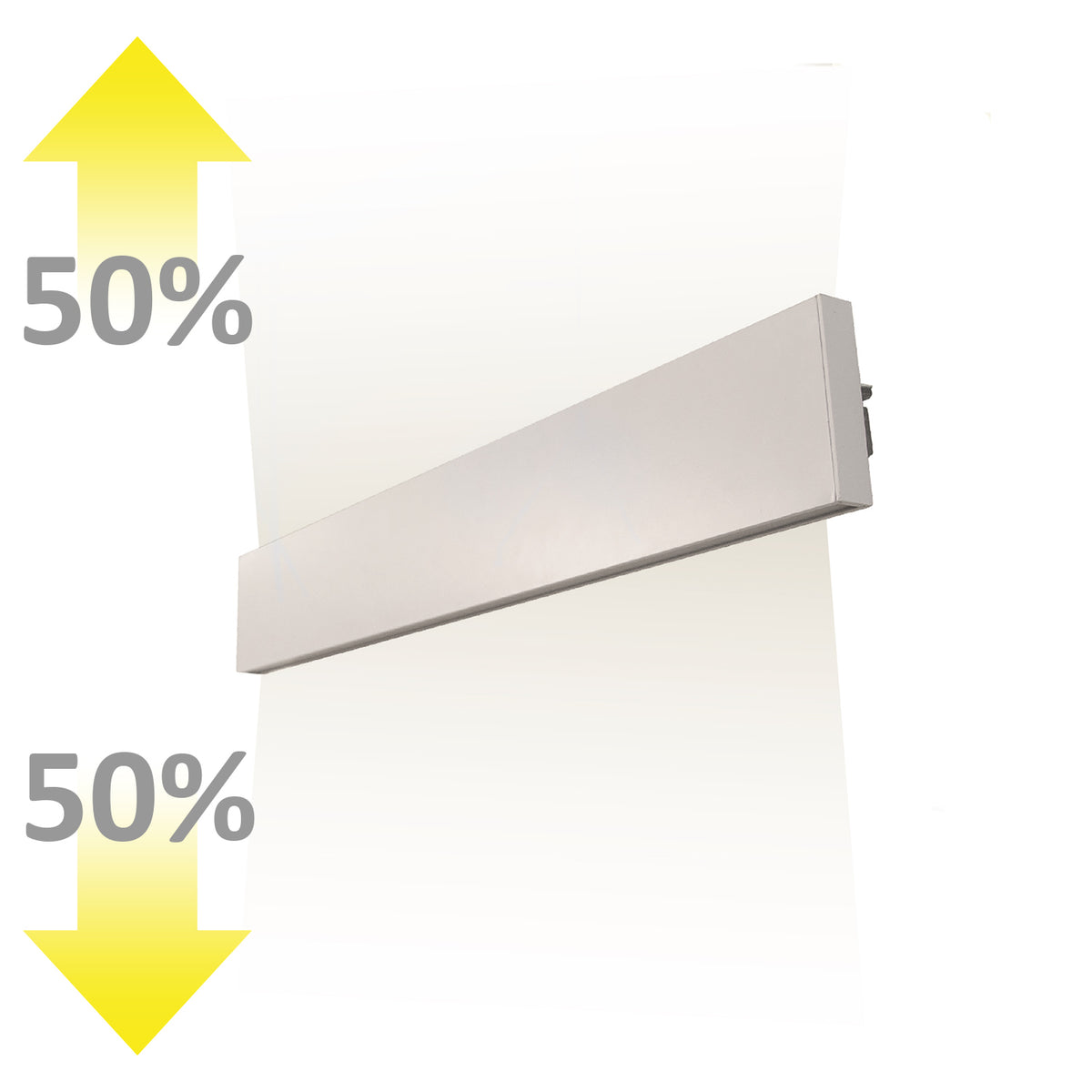 Wandlamp | lineair up&down 600 | IP40 | 25W | warm wit | 610mm