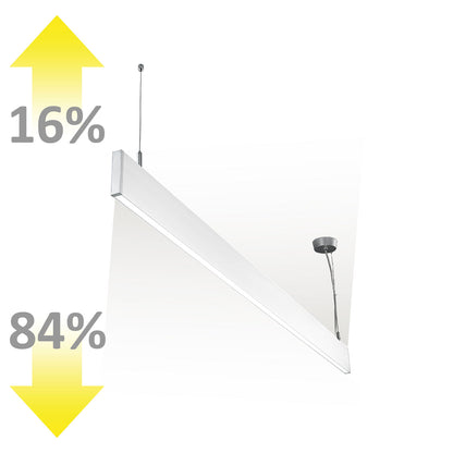 Linear Up&Down 600 | Hanglamp | prismatisch | doorkoppelbaar | wit | 4000K | 25W