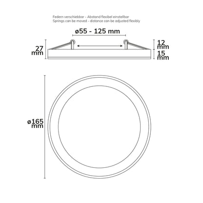 Slim Flex | Downlight | opbouw/inbouw | ColorSwitch 3000/3500/4000K | IP44