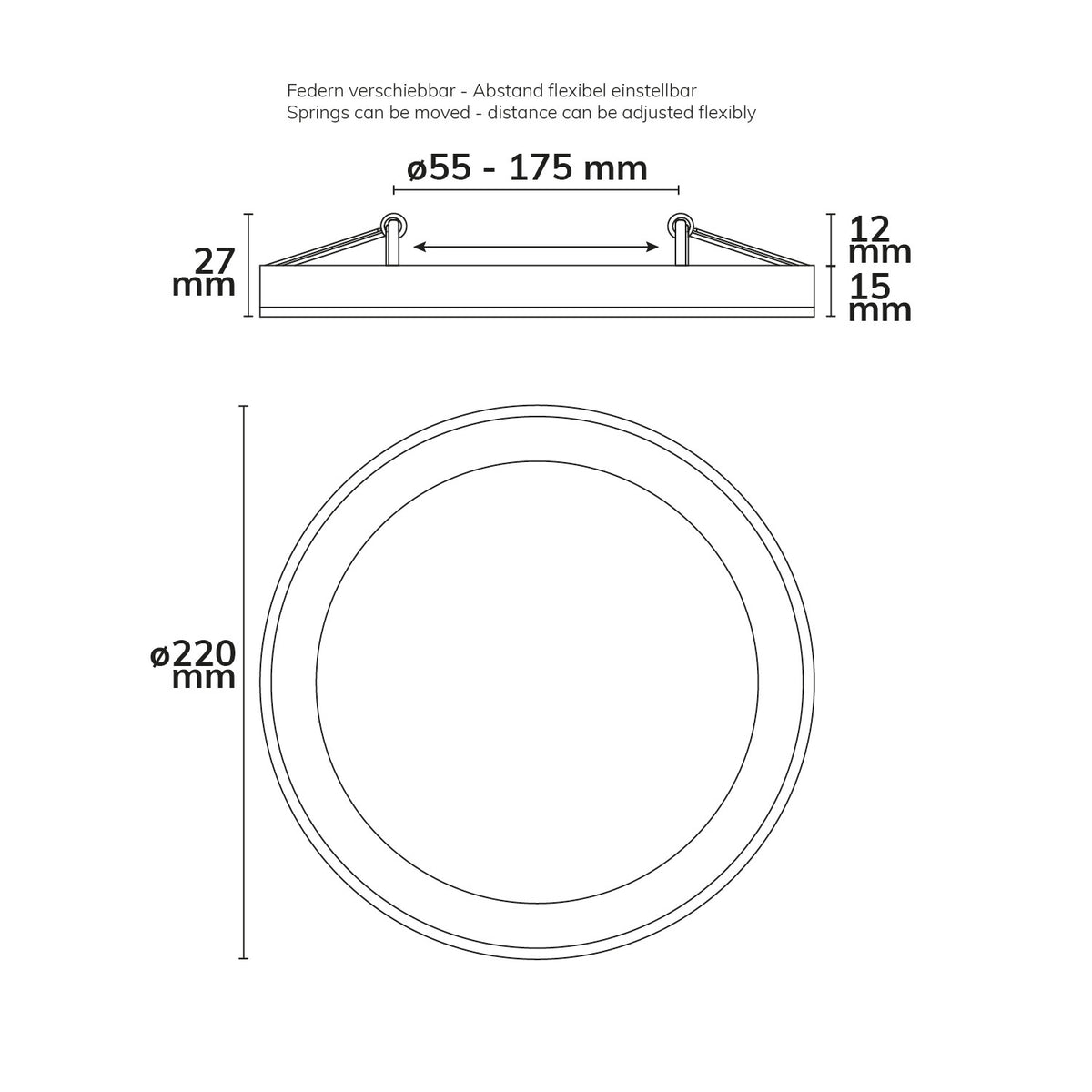 Slim Flex | Downlight | opbouw/inbouw | ColorSwitch 3000/3500/4000K | IP44