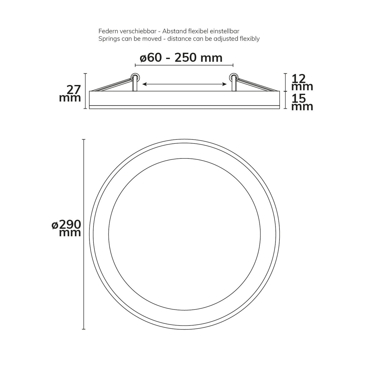 Slim Flex | Downlight | opbouw/inbouw | ColorSwitch 3000/3500/4000K | IP44