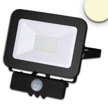 Breedstraler | met PIR-bewegingsmelder | IP65 | 30W | zwart