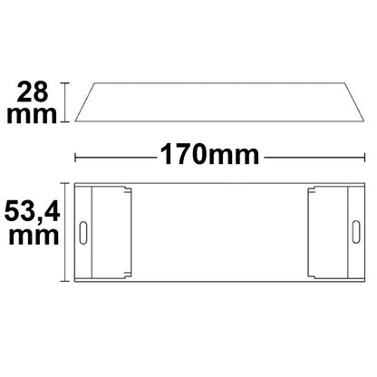 Controller | RGB+W PWM dimmer met afstandsbediening | 4 kanalen | 12-36V | 4x5A