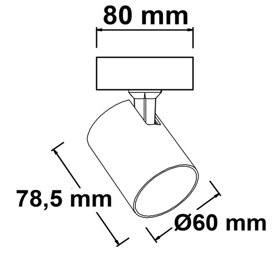Plafondlamp | GU10 enkel | wand en plafond | wit | exclusief lichtbron
