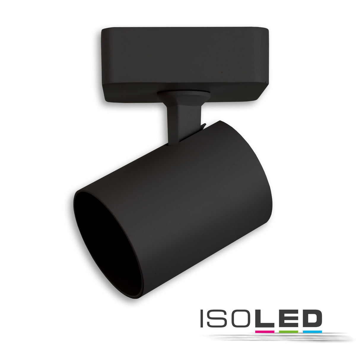 Plafondlamp | GU10 enkel | wand en plafond | zwart | exclusief lichtbron