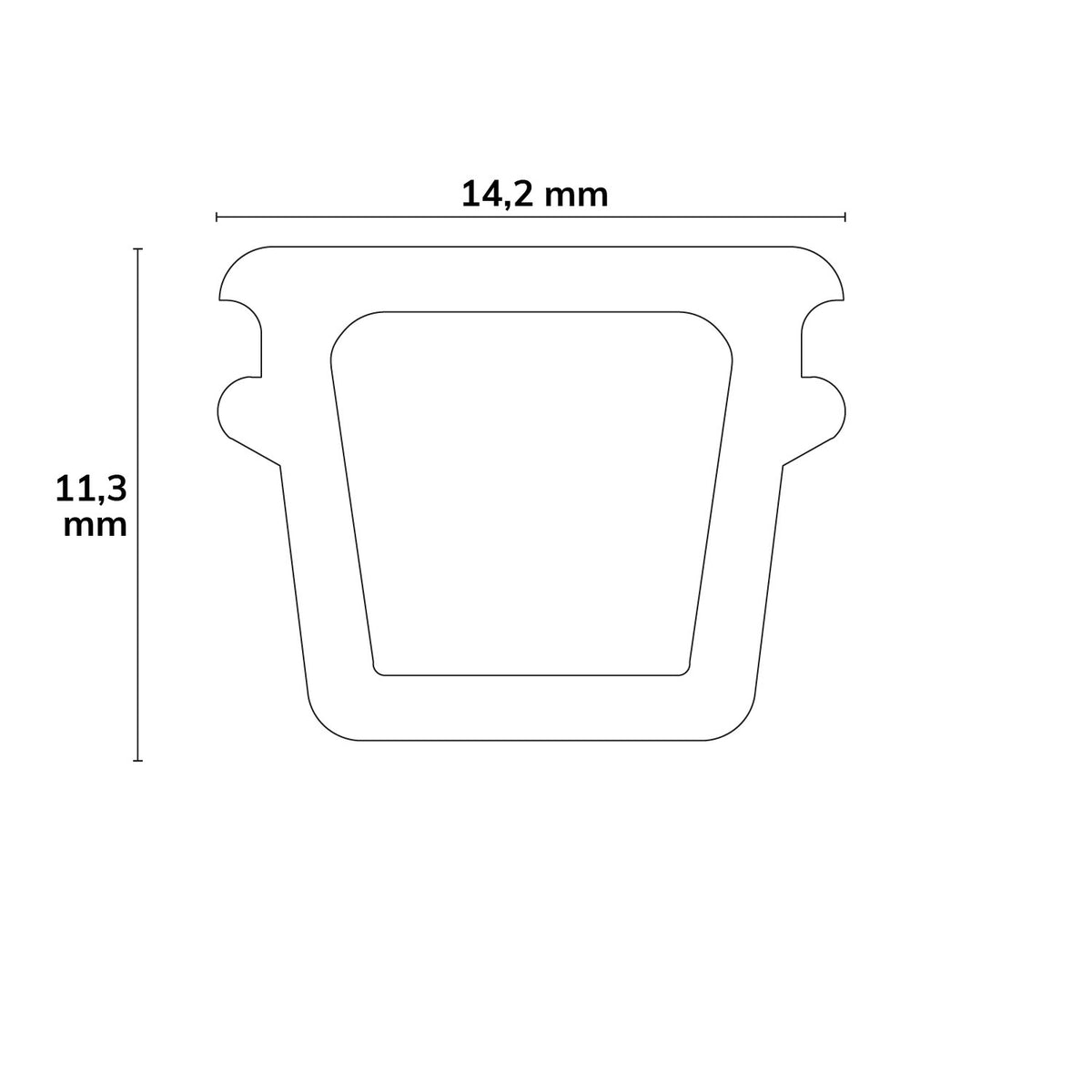 C1S | Profielaccessoire | beschermkap zacht | 500cm