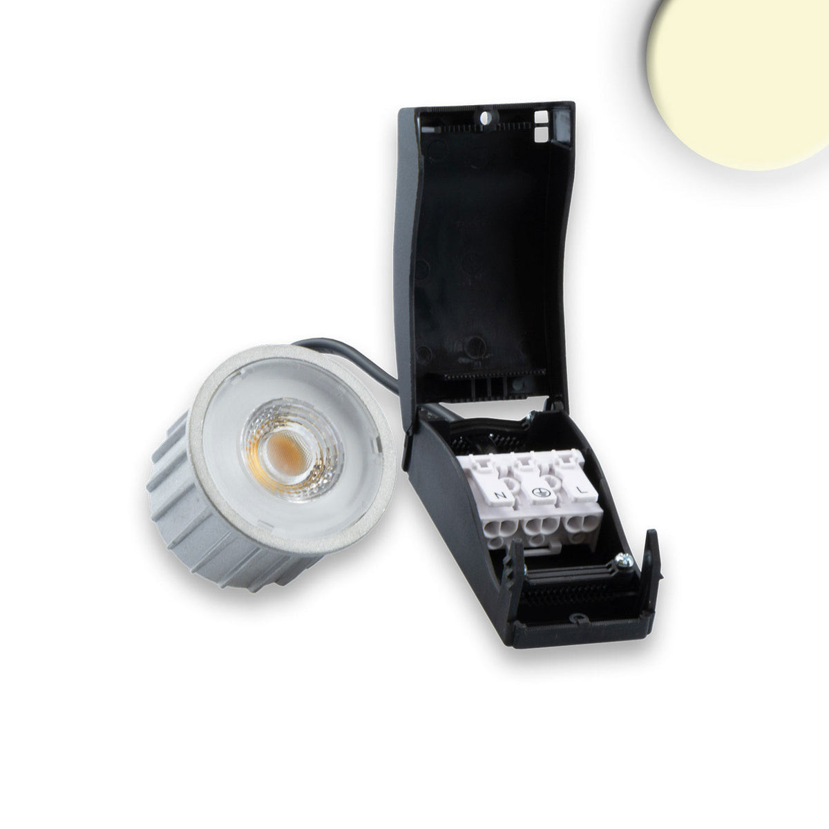GU10 | LED-lamp | spot met externe aansluitdoos | 5W | 38° | dimbaar