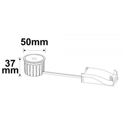 GU10 | LED-lamp | spot met externe aansluitdoos | 5W | 38° | dimbaar