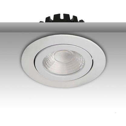 Inbouwspot | rond | 3000K | 8W | 36° | dimbaar | IP65 | wit