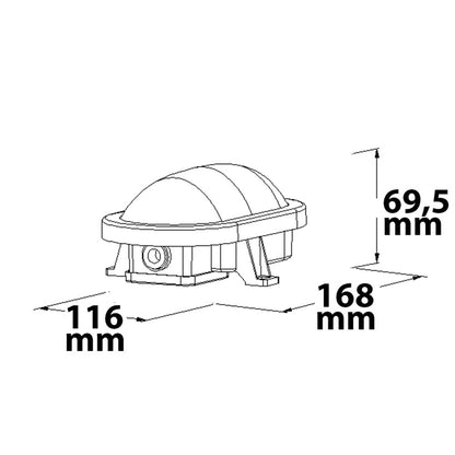 Wandlamp | Kelderlamp met HF-sensor | IP54 | neutraal wit | 10W