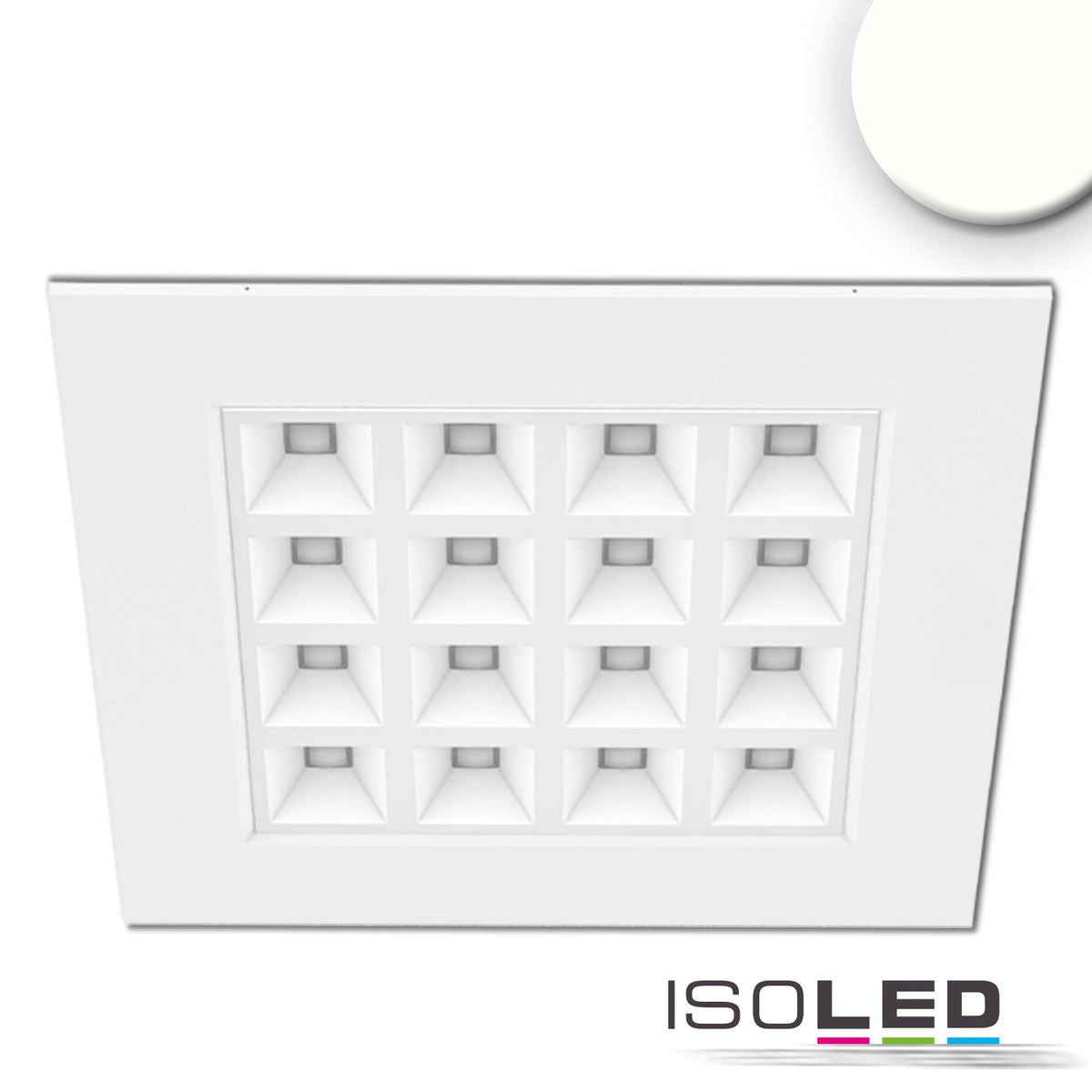 UGR<16 Line 625 | LED Paneel | frame wit | 36W | Push/DALI dimbaar