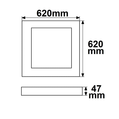 UGR<16 Line 625 | LED Paneel | frame wit | 36W