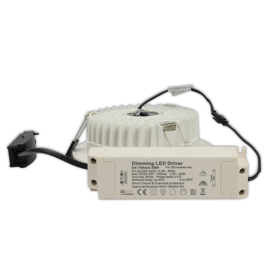 Downlight | verblindingsarm | rond | Ø190mm | CRI90 | 3000/3500/4000K | dimbaar | 25W