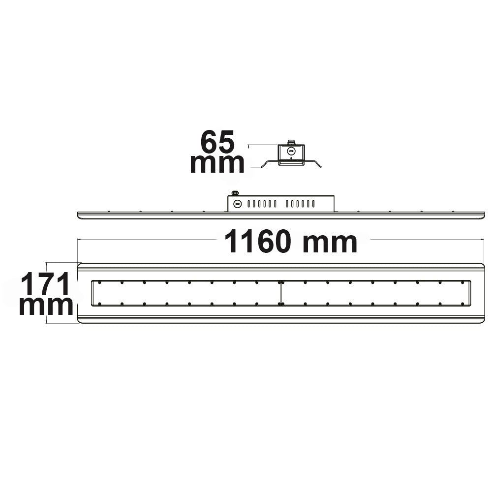 Linear SK | Highbay | 4000K | IK10 | IP65 | 1-10V dimbaar