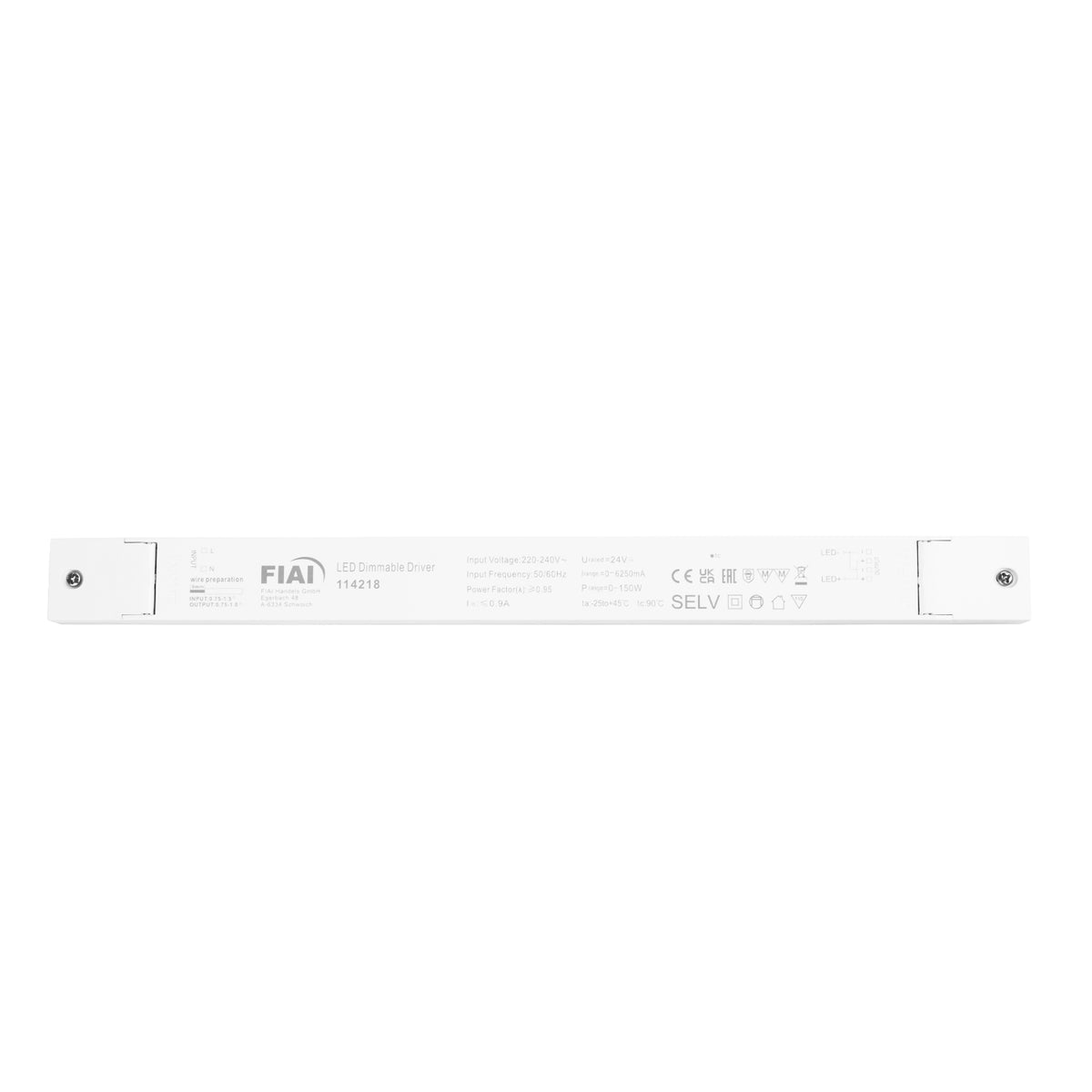 LED driver | 24V | 0-150W | armatuurvoeding | plat