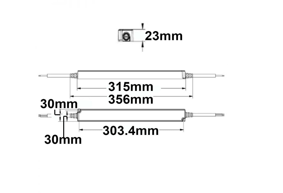 LED driver | 24V | 0-150W | IP65 | plat | smal