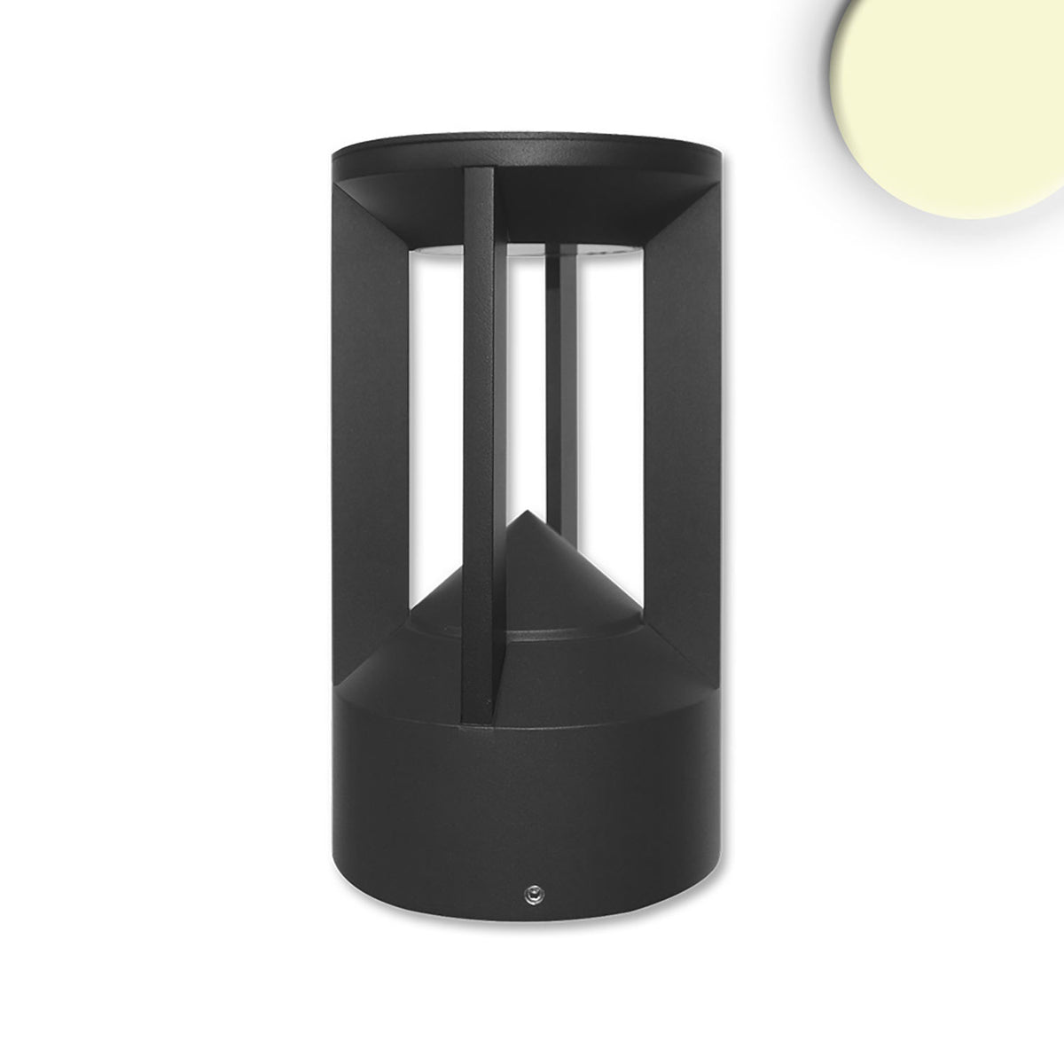 Poller-4 | Paalarmatuur | zandzwart | warm wit | 9W | IP54