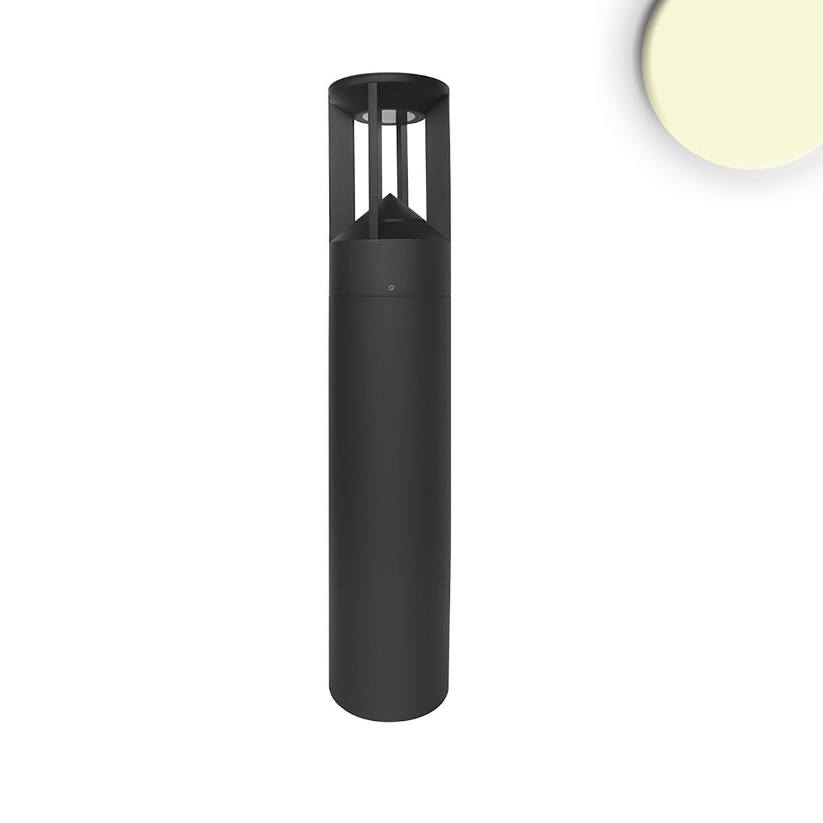 Poller-4 | Paalarmatuur | zandzwart | 9W | warm wit | IP54
