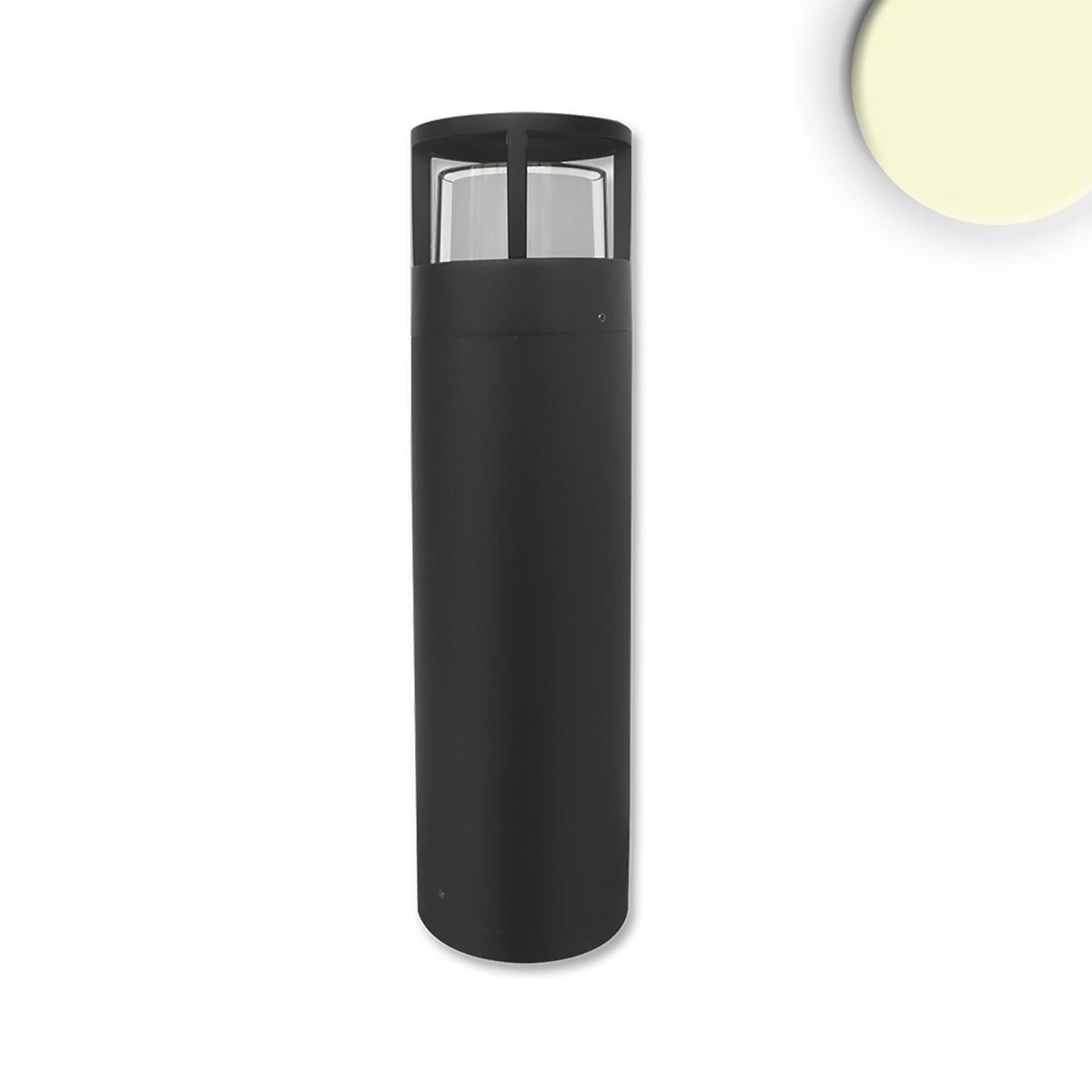 Poller-5 | Paalarmatuur | zandzwart | 6W | warm wit | IP54