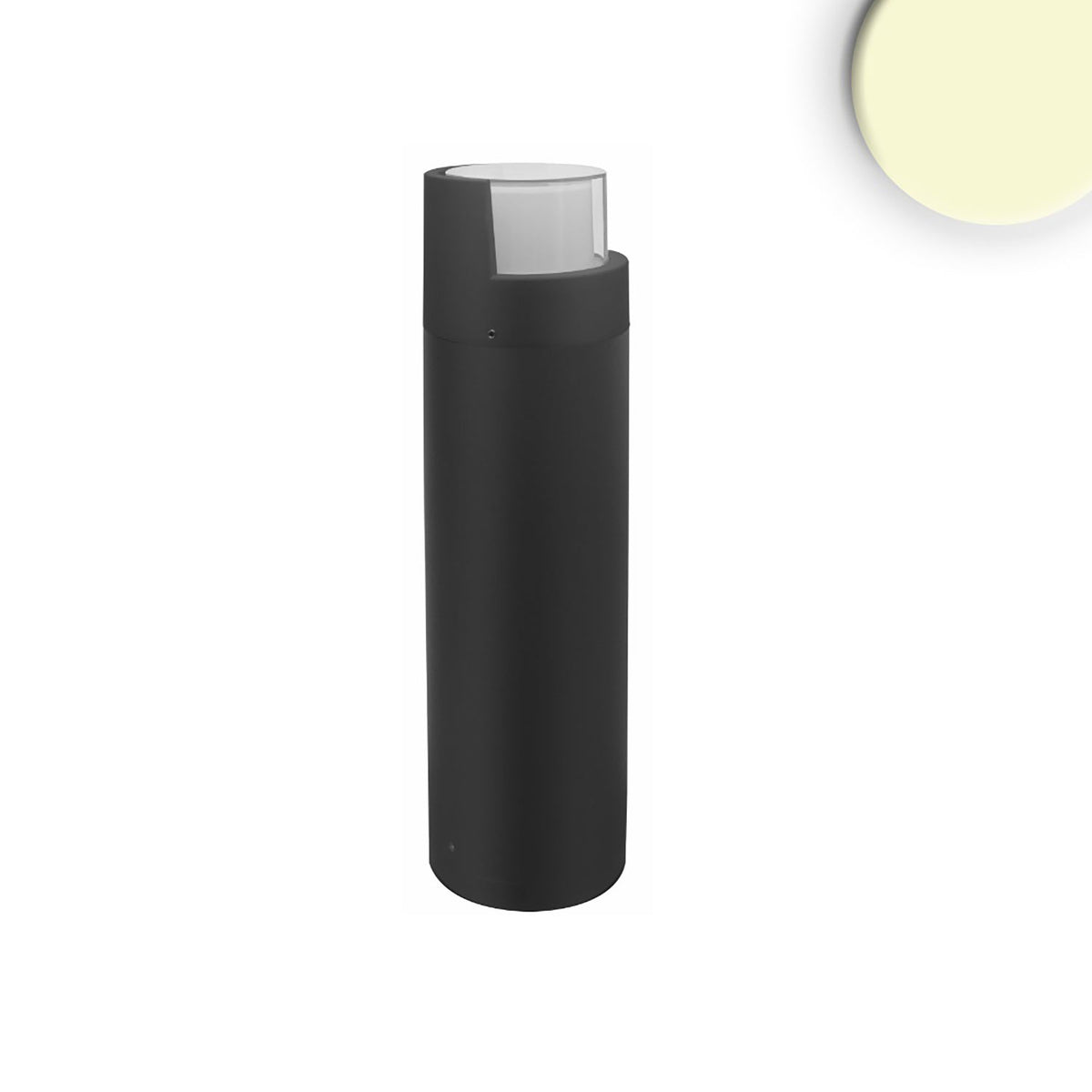 Poller-6 | Paalarmatuur | zandzwart | 6W | warm wit | IP54