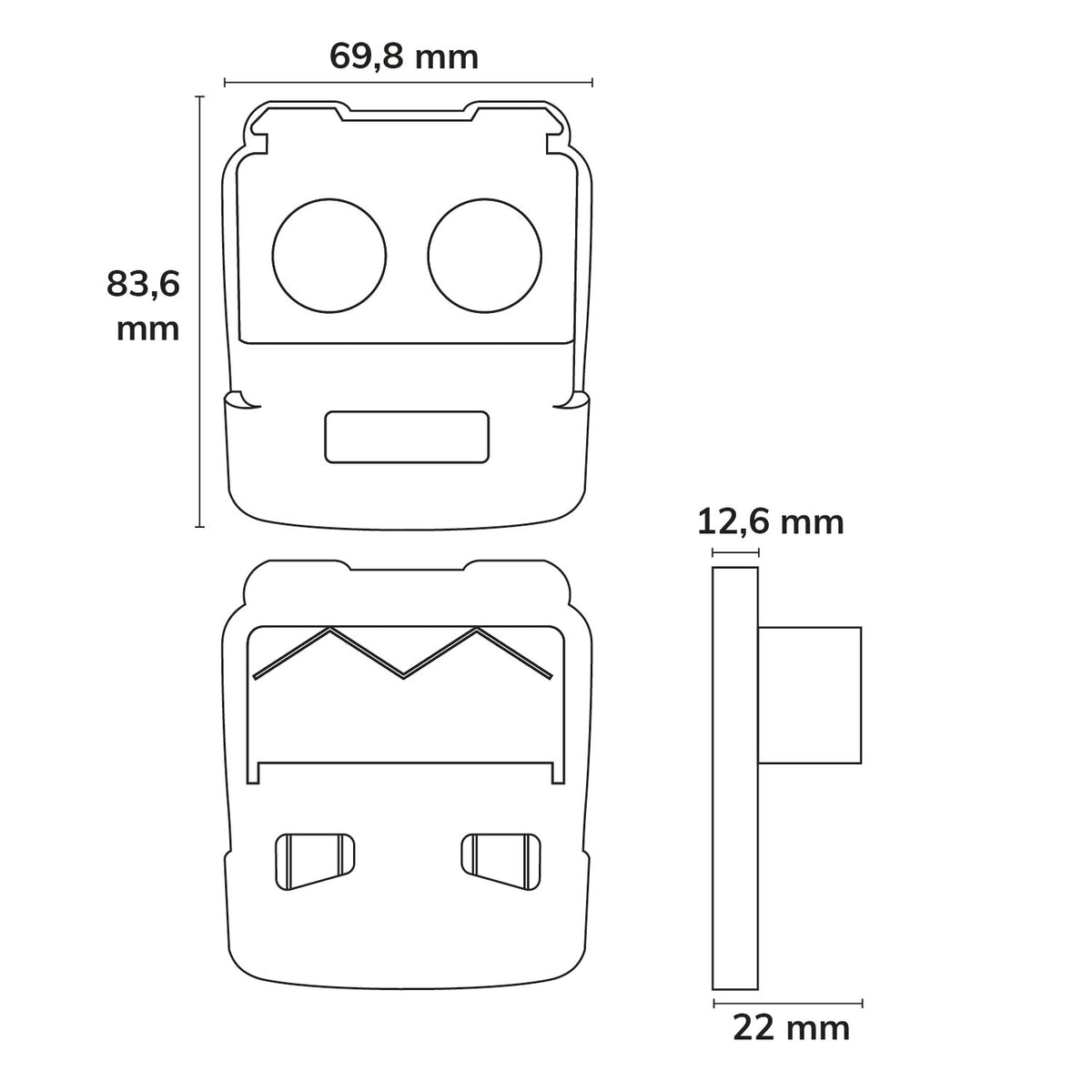 FastFix IP54 | Lichtlijnmodule | eindkap | wit