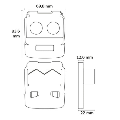 FastFix IP54 | Lichtlijnmodule | eindkap | wit