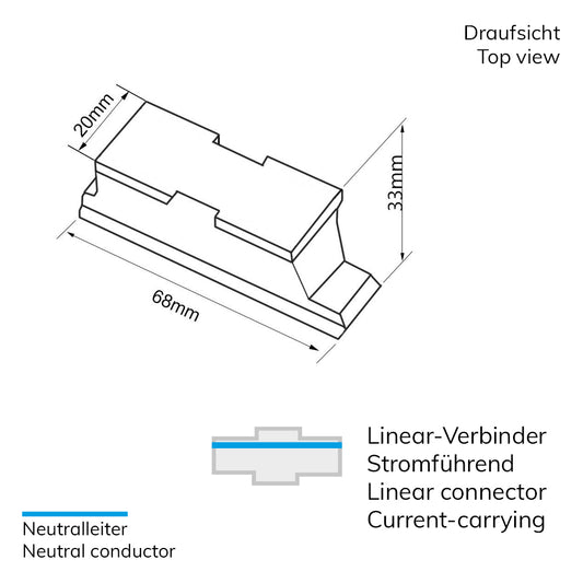 3-PH S1 | Railaccessoire | lineaire verbinder | stroomvoerend