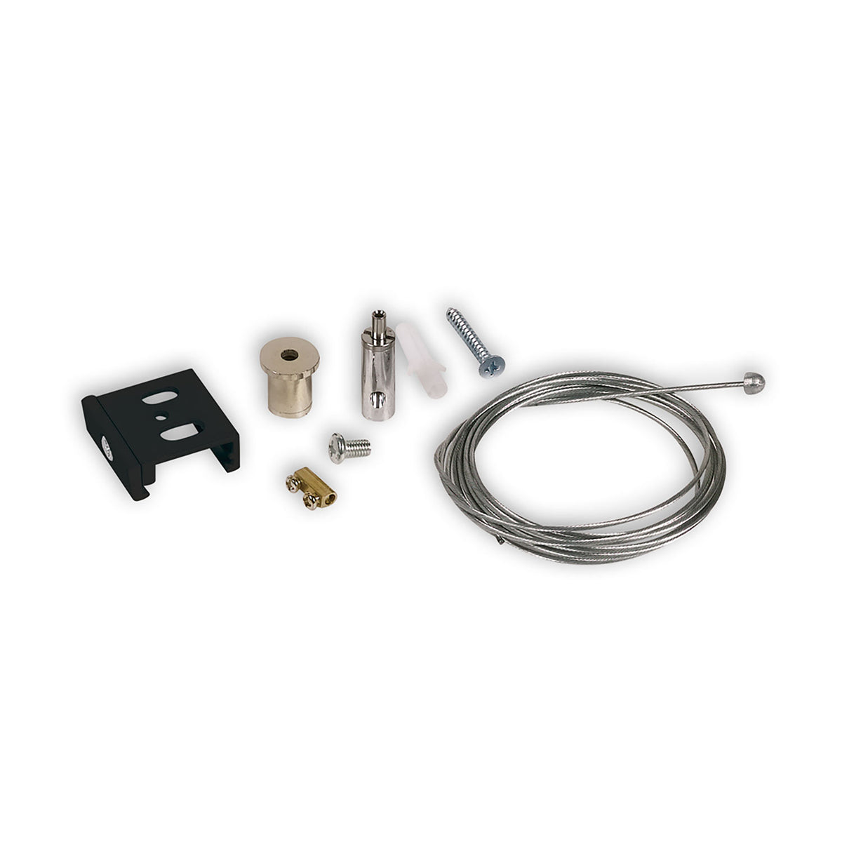 3-PH S1 | Railaccessoire | kabelophanging met schuifklem | 10-200cm | zwart