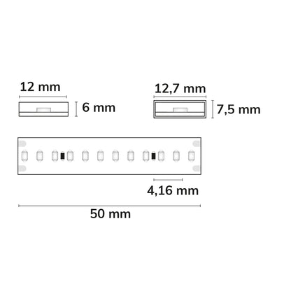 AQUA CRI940 Linear 48V | LED-strip | 5m | 4000K | 48V | IP68
