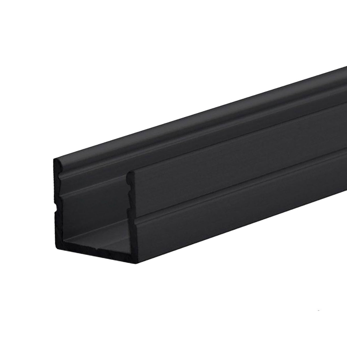 SURF8 | Aluminium profiel | opbouw | zwart RAL 9005 | 200cm