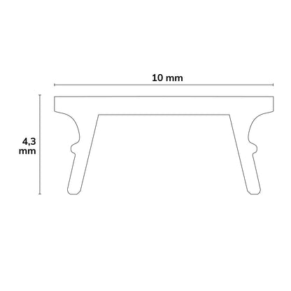 COVER34 | Profielaccessoire | Afdekking zwart mat | 600cm