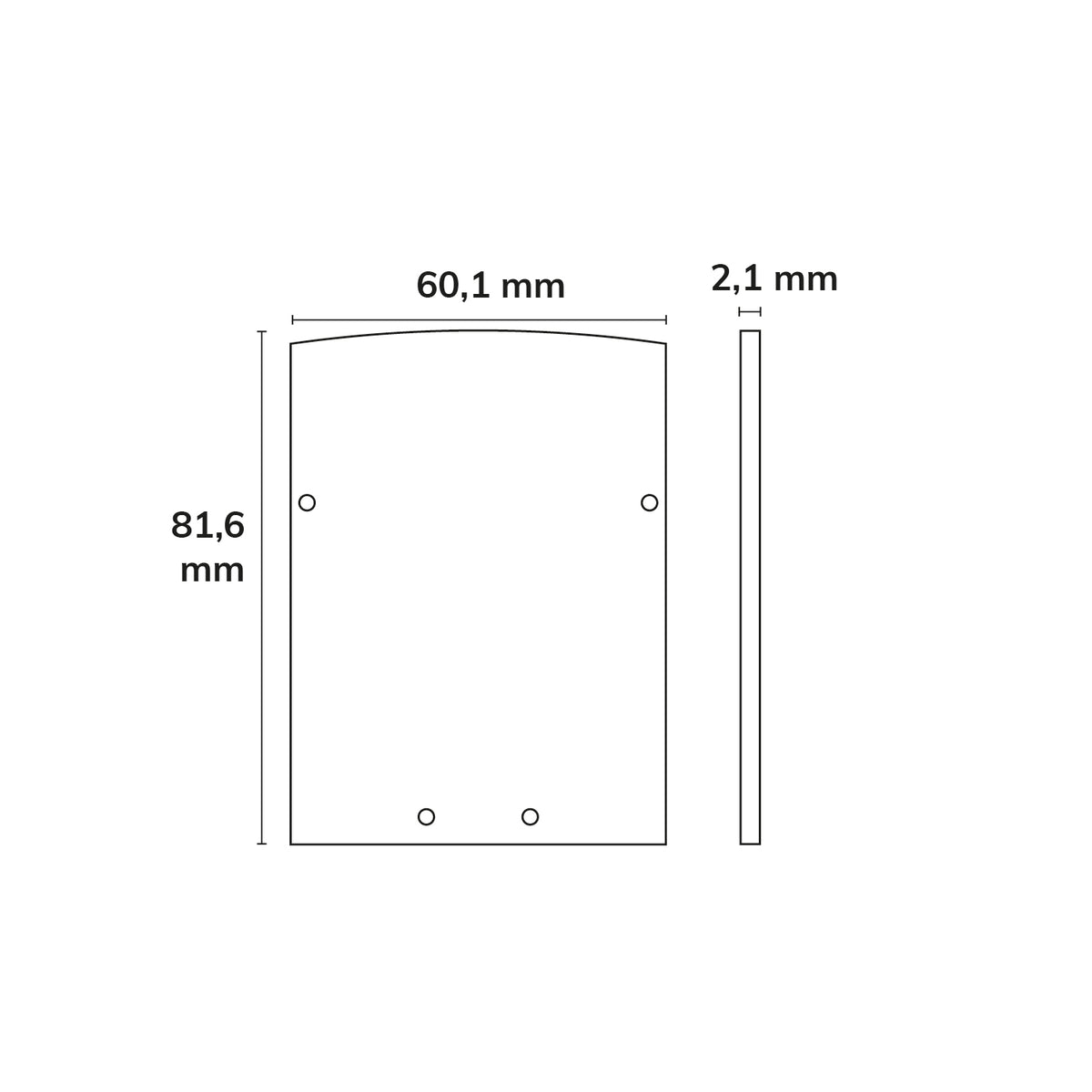 LAMP40 | Profielaccessoire | Eindkap EC74 | aluminium zwart | 2 stuks