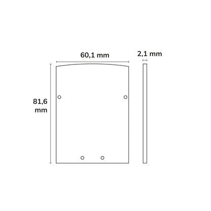 LAMP40 | Profielaccessoire | Eindkap EC74 | aluminium zwart | 2 stuks