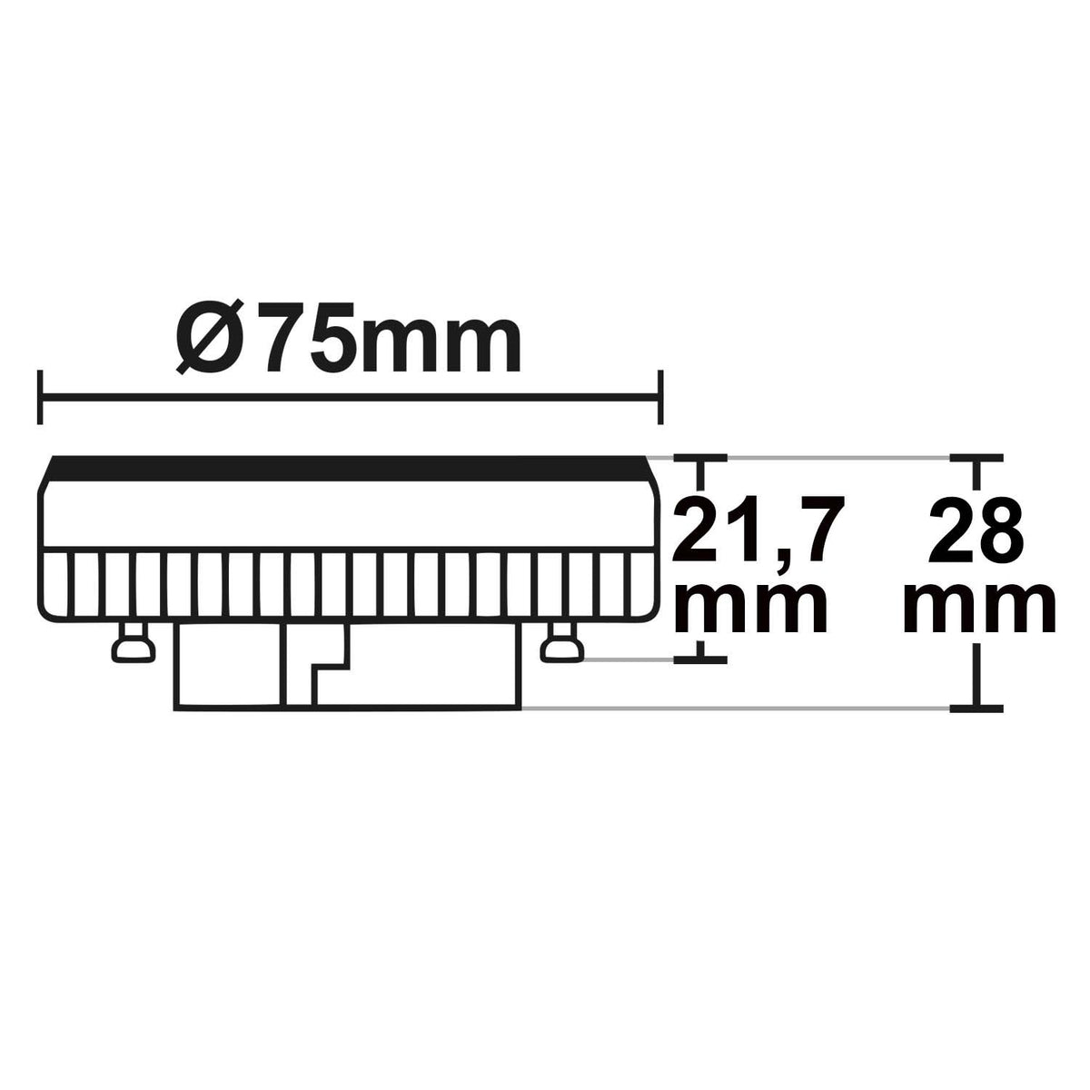 LED-lamp | GX53 | 30 SMD | 6W