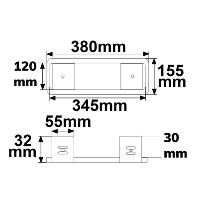 UNI4 | Noodverlichting | Inbouwframe voor vluchtwegarmatuur