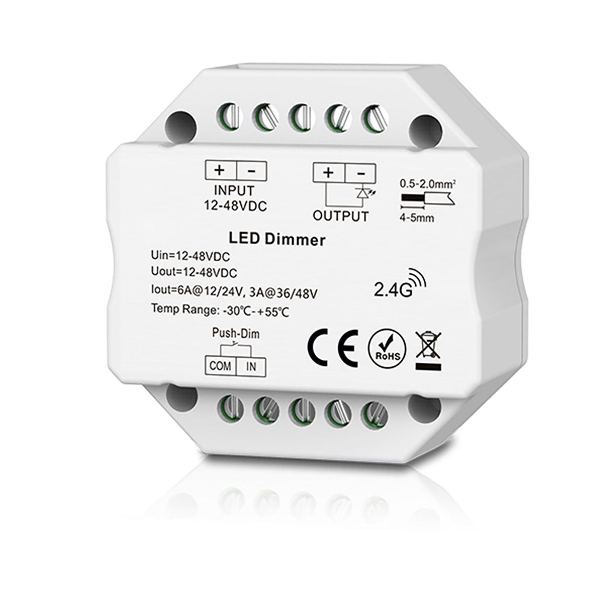 Sys-Pro | Dimmer | push/radio mesh | multi-PWM | 1 kanaal | 12-48V | 6A