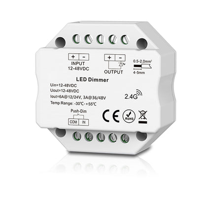 Sys-Pro | Dimmer | push/radio mesh | multi-PWM | 1 kanaal | 12-48V | 6A