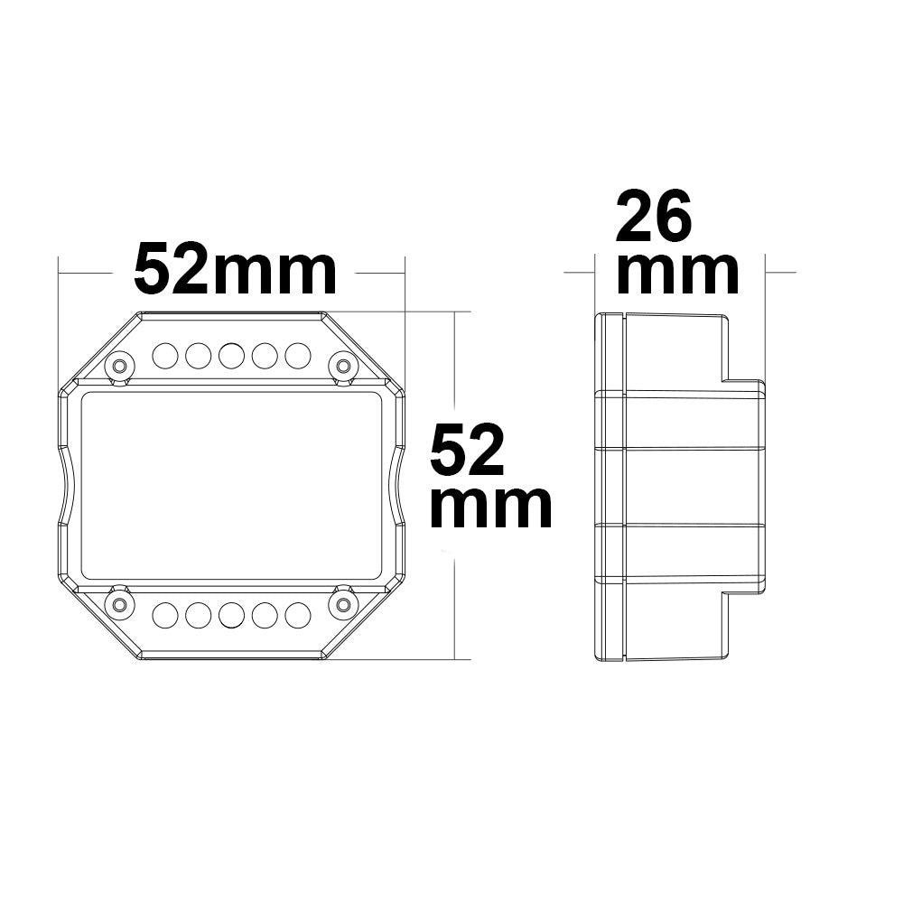 Sys-Pro | Dimmer | push/radio mesh | multi-PWM | 1 kanaal | 12-48V | 6A