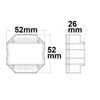 Sys-Pro | Dimmer | push/radio mesh | multi-PWM | 1 kanaal | 12-48V | 6A