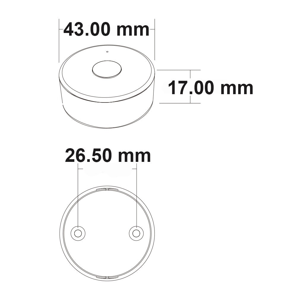 Sys-Pro | Afstandsbediening | single color | 1 zone | rond