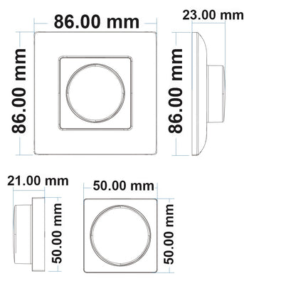 Sys-Pro | Afstandsbediening | single color | 1 zone | draaiknop opbouw