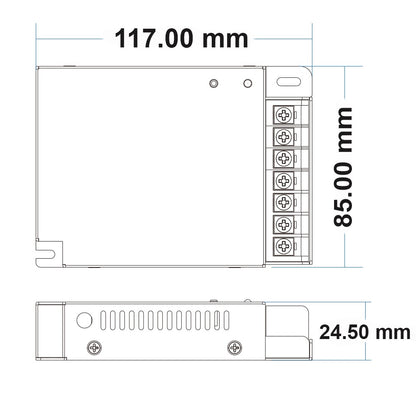 Sys-Pro | Dimmer | radio mesh PWM | 1-4 kanalen | 12-24V 4x8A | 36-48V 4x5A