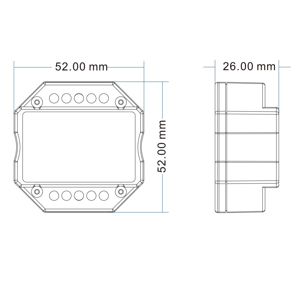Sys-Pro | Dimmer | push/radio mesh | 0/1-10V uitgang | schakelcontact | 85-265V | 1,5A