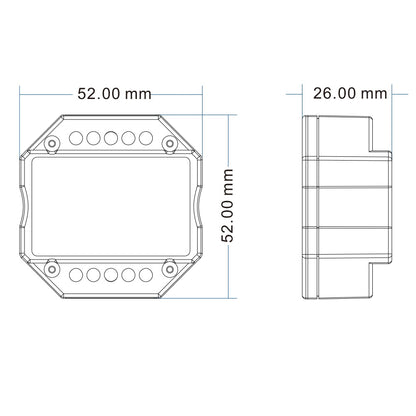 Sys-Pro | Dimmer | push/radio mesh | 0/1-10V uitgang | schakelcontact | 85-265V | 1,5A