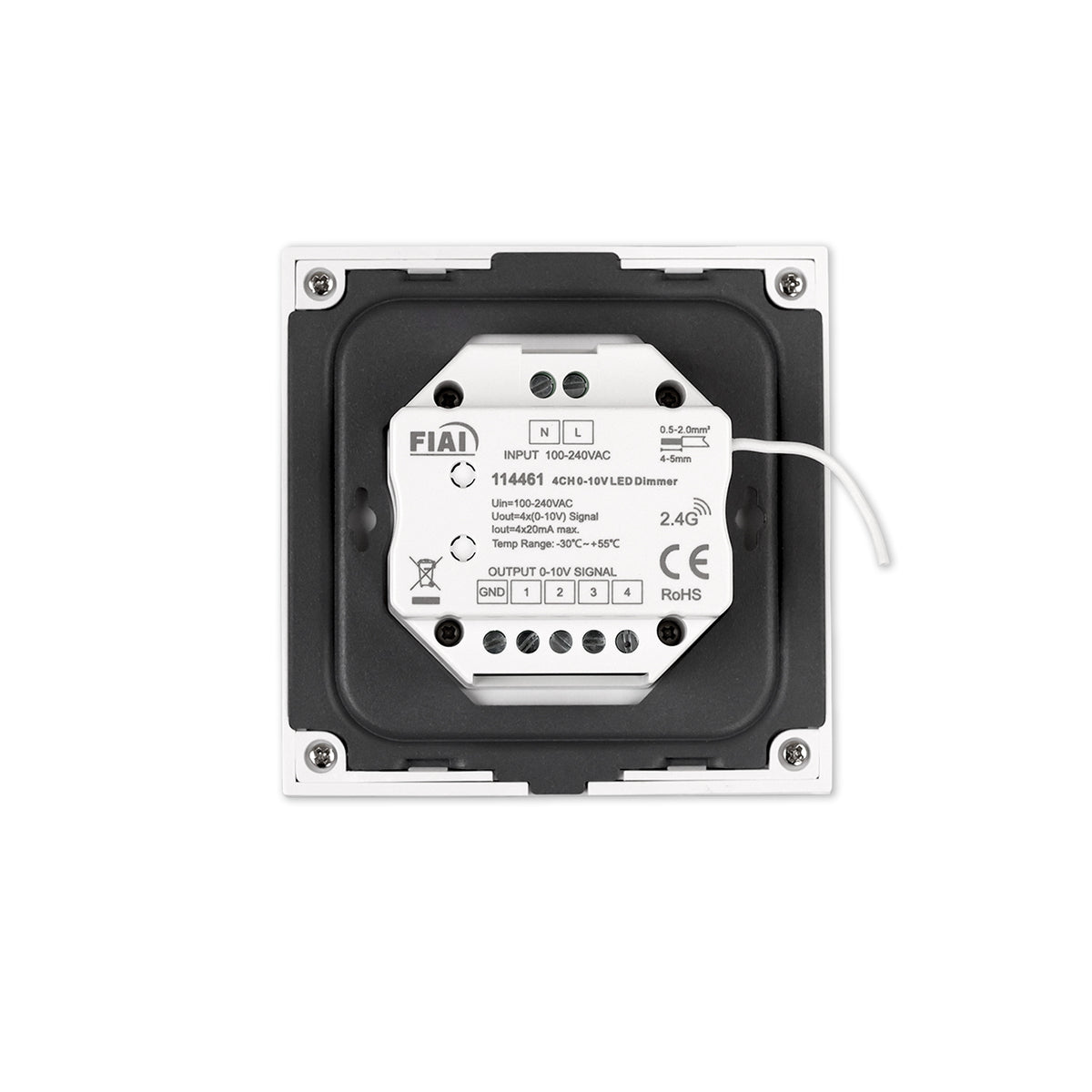 Sys-Pro | Controller | inbouw touch | 4 zones | 4x 0-10V uitgang | 100-240V | wit