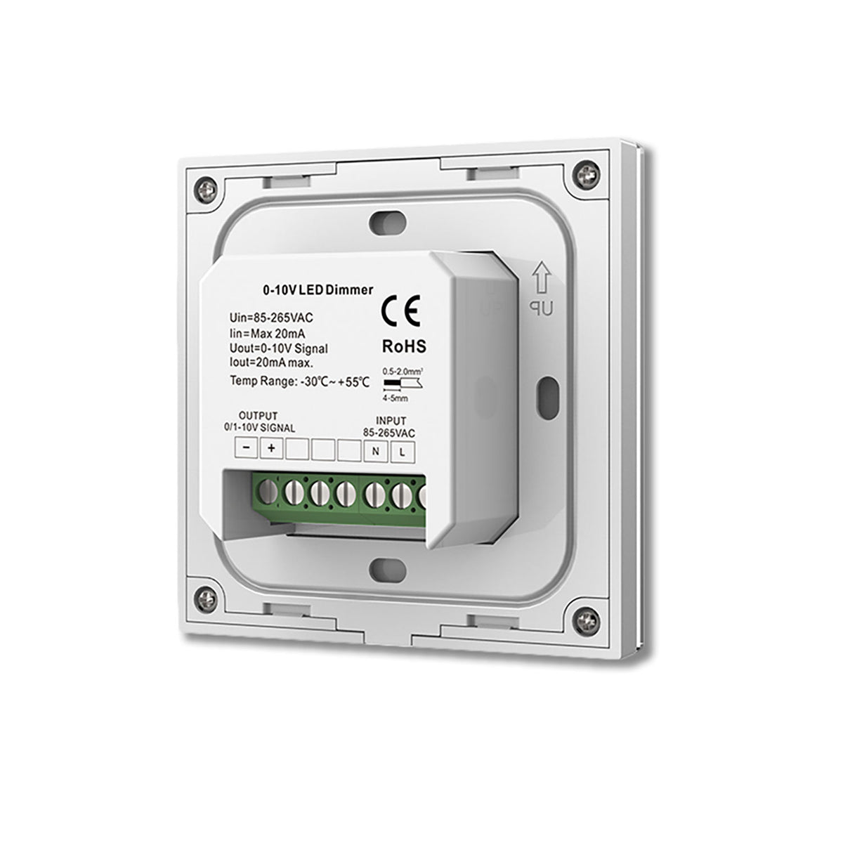 Sys-Pro | Controller | 1 zone | inbouw touch | 0-10V uitgang | zwart