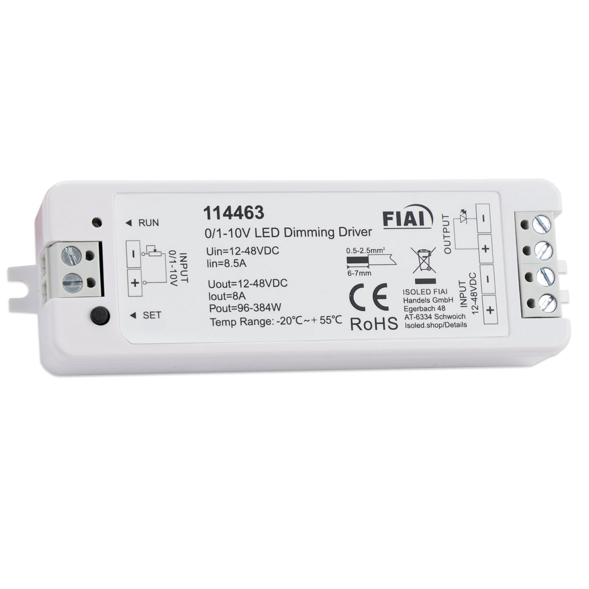 Sys-Pro | Controller | 0/1-10V naar PWM | 1 kanaal | 12-48V