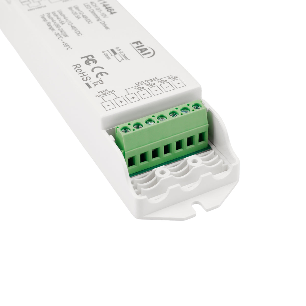 Controller | 1x Push / 4x 1-10V naar 4 kanalen PWM | 12-48V | 4x5A