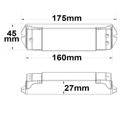 Controller | 1x Push / 4x 1-10V naar 4 kanalen PWM | 12-48V | 4x5A